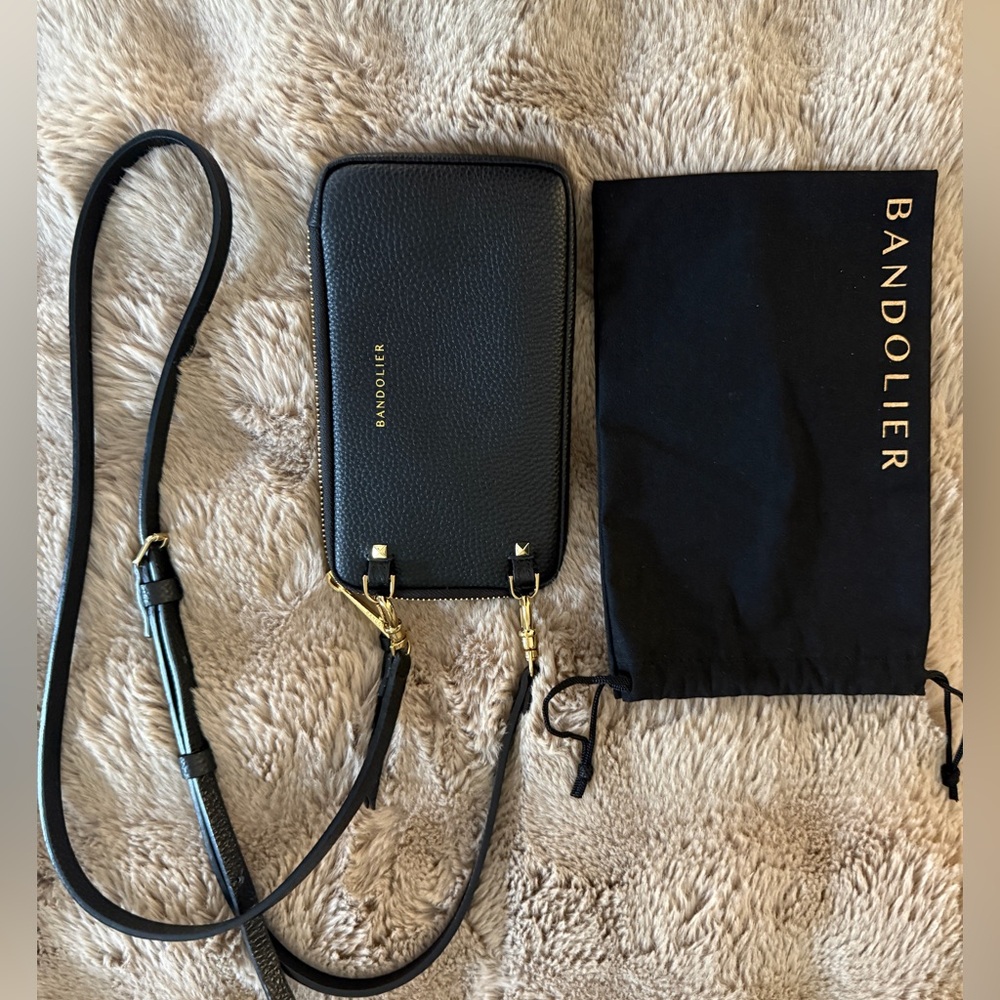 Bandolier EXPANDED POUCH Black/Gold, (Dust Bag included) (strap not included)